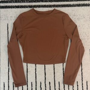 Women's Long Sleeve Brown Top